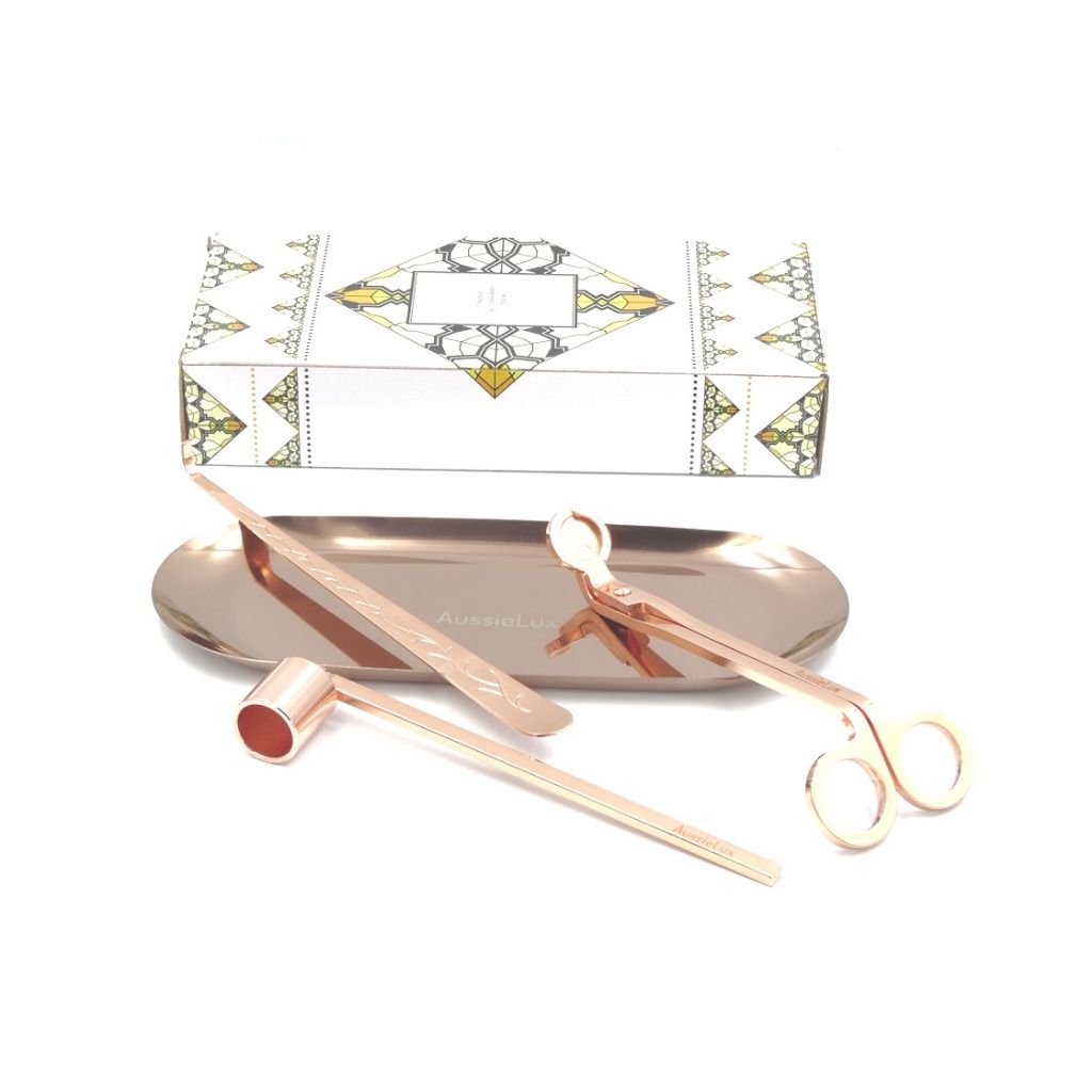Candle Care Kit Rose Gold Colour